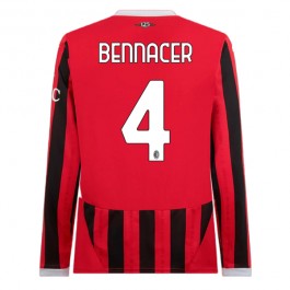 AC Milan Bennacer 4 Hjemmedrakt 2024-2025 L/S Fotballdrakter