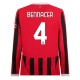 AC Milan Bennacer 4 Hjemmedrakt 2024-2025 L/S Fotballdrakter