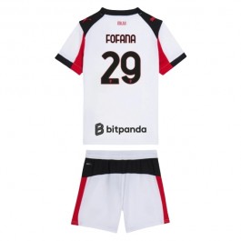 AC Milan Fofana 29 Bortedrakt Barn 2025-2026 Fotballdrakter