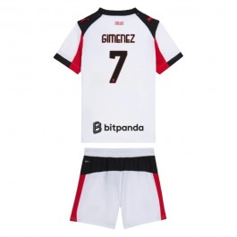 AC Milan Gimenez 7 Bortedrakt Barn 2025-2026 Fotballdrakter