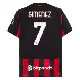 AC Milan Gimenez 7 Hjemmedrakt 2025-2026 Fotballdrakter
