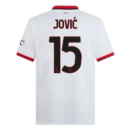 AC Milan Jović 15 Bortedrakt 2024-2025 Fotballdrakter