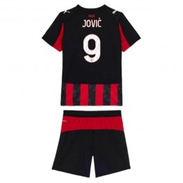 AC Milan Jović 9 Hjemmedrakt Barn 2025-2026 Fotballdrakter