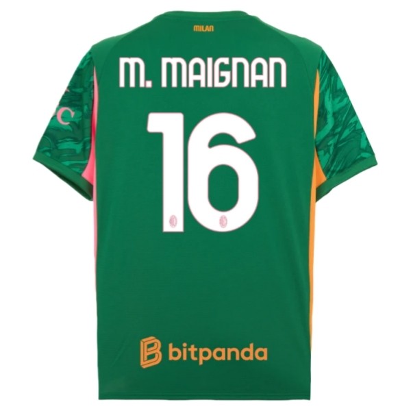 AC Milan M.Maignan 16 Keeper Tredjedraktsett 2025-2026 Fotballdrakter AC Milan M.Maignan 16 Keeper Tredjedraktsett 2025-2026 Fotballdrakter