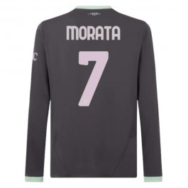 AC Milan Morata 7 Tredjedrakt 2024-2025 L/S Fotballdrakter