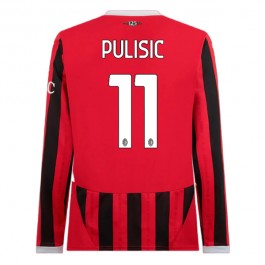 AC Milan Pulisic 11 Hjemmedrakt 2024-2025 L/S Fotballdrakter