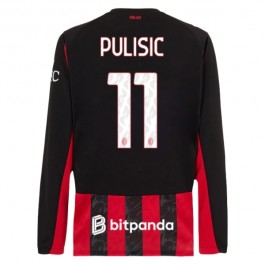 AC Milan Pulisic 11 Hjemmedrakt 2025-2026 L/S Fotballdrakter