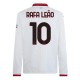 AC Milan Rafa Leão 10 Bortedrakt 2024-2025 L/S Fotballdrakter