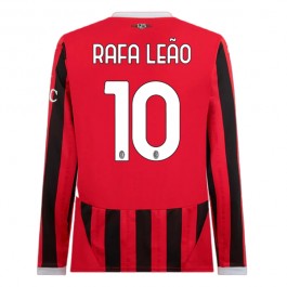 AC Milan Rafa Leão 10 Hjemmedrakt 2024-2025 L/S Fotballdrakter