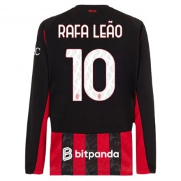 AC Milan Rafa Leão 10 Hjemmedrakt 2025-2026 L/S Fotballdrakter