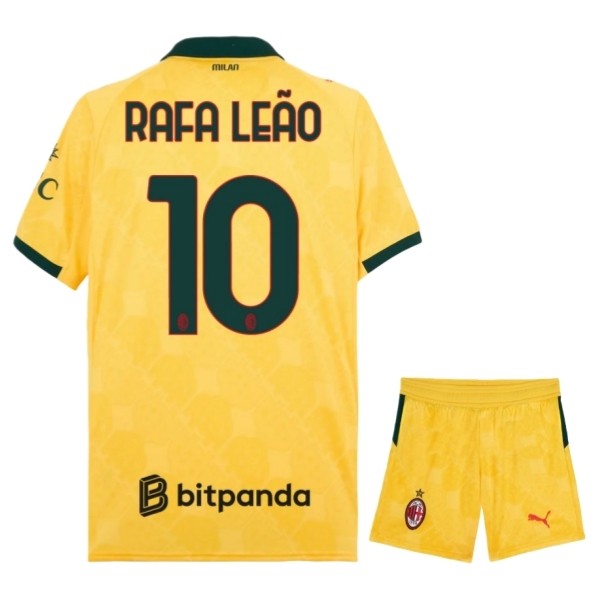 AC Milan Rafa Leão 10 Tredjedraktsett Barn 2025-2026 Fotballdrakter AC Milan Rafa Leão 10 Tredjedraktsett Barn 2025-2026 Fotballdrakter