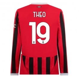 AC Milan Theo 19 Hjemmedrakt 2024-2025 L/S Fotballdrakter