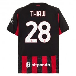 AC Milan Thiaw 28 Hjemmedrakt 2025-2026 Fotballdrakter