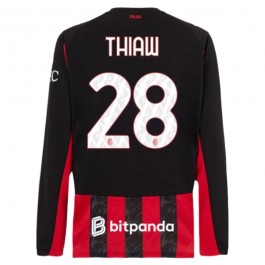 AC Milan Thiaw 28 Hjemmedrakt 2025-2026 L/S Fotballdrakter