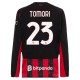 AC Milan Tomori 23 Hjemmedrakt 2025-2026 L/S Fotballdrakter