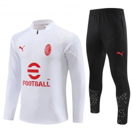 AC Milan Treningsdresser 2023-24 - 1-4 Zip Hvit