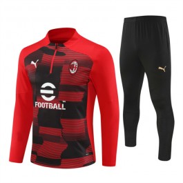AC Milan Treningsdresser 2024-25 - 1-4 Zip Rød