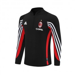 AC Milan Treningsgenser 2003-04 - 1-4 Zip Retro Svart