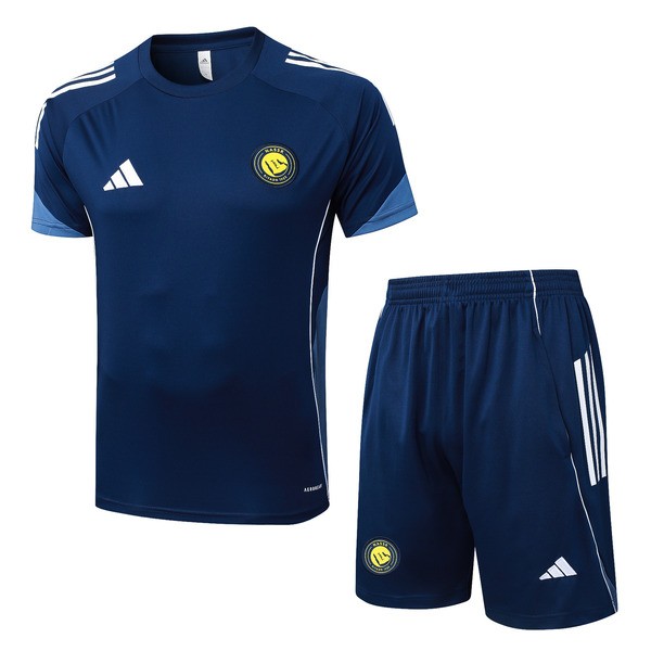 Al Nassr FC Trenings-T-skjortedress 2025-26 - Shorts Blå Al Nassr FC Trenings-T-skjortedress 2025-26 - Shorts Blå