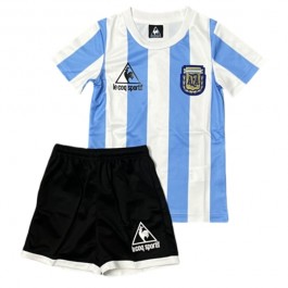 Argentina Hjemmedrakt Barn Retro 1986 Fotballdrakter