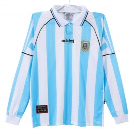 Argentina Hjemmedrakt Retro 1996-1997 L/S Fotballdrakter