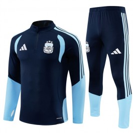 Argentina Tracksuit Barn 2026-27 - 1-4 Zip Marineblå