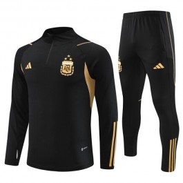 Argentina Treningsdresser 2023-24 - 1-4 Zip Svart