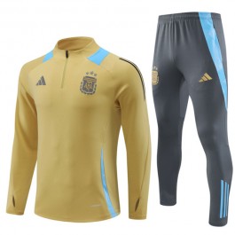 Argentina Treningsdresser 2024-25 - 1-4 Zip Gold