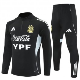Argentina Treningsdresser 2025-26 - 1-4 Zip Svart