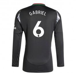 Arsenal Gabriel 6 Bortedrakt 2024-2025 L/S Fotballdrakter
