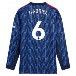 Arsenal Gabriel 6 Bortedrakt 2025-2026 L/S Fotballdrakter