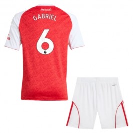 Arsenal Gabriel 6 Hjemmedrakt Barn 2025-2026 Fotballdrakter