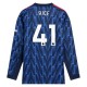 Arsenal Rice 41 Bortedrakt 2025-2026 L/S Fotballdrakter