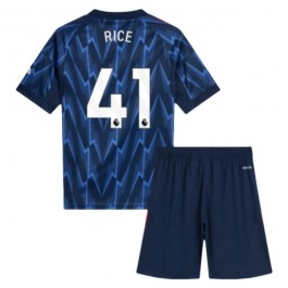 Arsenal Rice 41 Bortedrakt Barn 2025-2026 Fotballdrakter