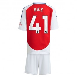Arsenal Rice 41 Hjemmedrakt Barn 2024-2025 Fotballdrakter