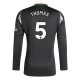 Arsenal Thomas 5 Bortedrakt 2024-2025 L/S Fotballdrakter