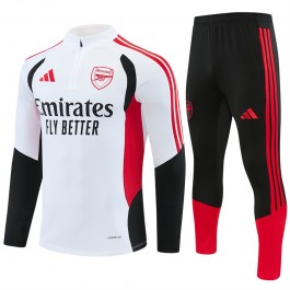 Arsenal Tracksuit 2026-27 - 1-4 Zip Hvit