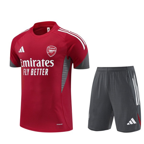 Arsenal Trenings-T-skjortedress 2025-26 - Shorts Rød Arsenal Trenings-T-skjortedress 2025-26 - Shorts Rød