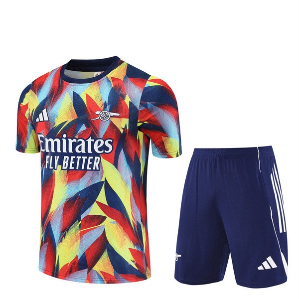 Arsenal Trenings-T-skjortedress 2025-26 - Shorts Rød Arsenal Trenings-T-skjortedress 2025-26 - Shorts Rød
