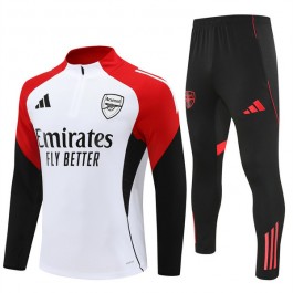 Arsenal Treningsdress 2025-26 - 1-4 Zip Hvit