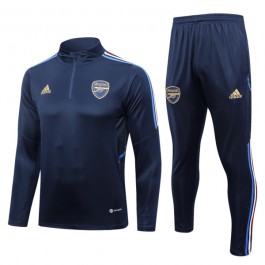 Arsenal Treningsdresser 2023-24 - 1-4 Zip Blå