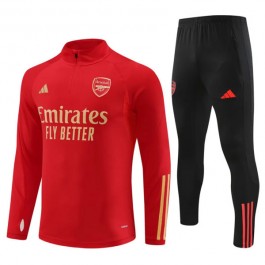 Arsenal Treningsdresser 2023-24 - 1-4 Zip Rød
