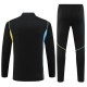 Arsenal Treningsdresser 2023-24 - 1-4 Zip Svart Gul