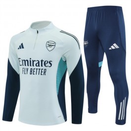 Arsenal Treningsdresser 2025-26 - 1-4 Zip Grå