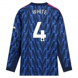 Arsenal White 4 Bortedrakt 2025-2026 L/S Fotballdrakter