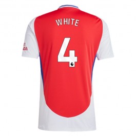 Arsenal White 4 Hjemmedrakt 2024-2025 Fotballdrakter