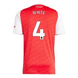 Arsenal White 4 Hjemmedrakt 2025-2026 Fotballdrakter