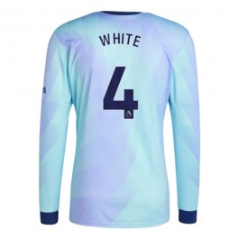 Arsenal White 4 Tredjedrakt 2024-2025 L/S Fotballdrakter
