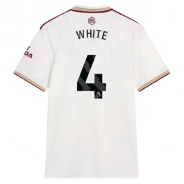 Arsenal White 4 Tredjedrakt 2025-2026 Fotballdrakter