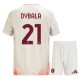 AS Roma Dybala 21 Bortedrakt Barn 2024-2025 Fotballdrakter